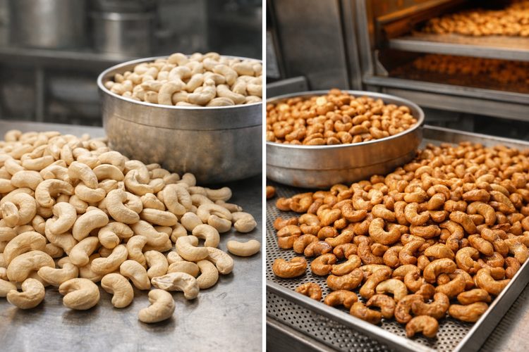 Illustrated placeholder for article titled Raw vs. Roasted Cashews: Choosing the Right Commercial Format