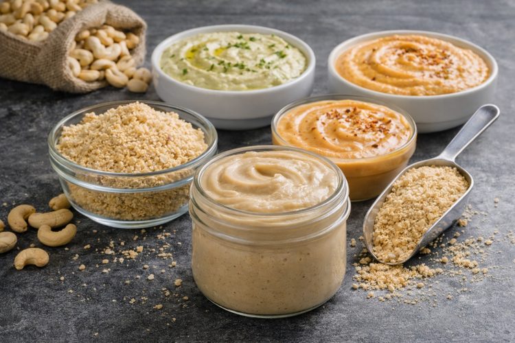 Cashew sauces and spreads