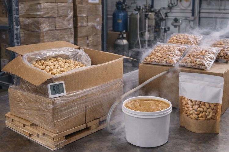 Illustrated placeholder for article titled Storage and Oxidation Control for Cashew Ingredients