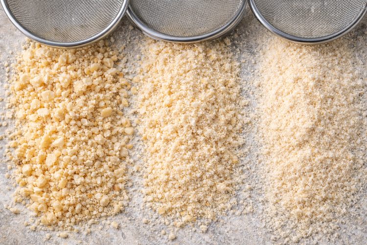 Macadamia flour illustration