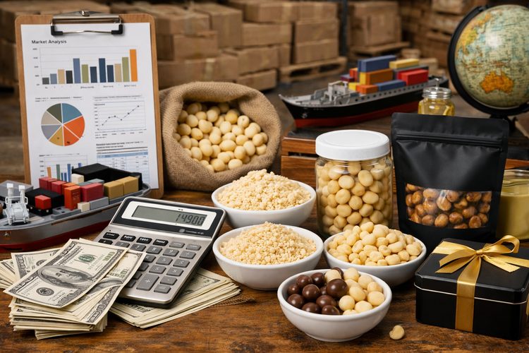 Illustrated placeholder for article titled Price Drivers in Macadamia Trading