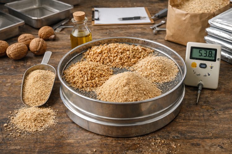 Illustrated placeholder for article titled Walnut Meal Specification: Particle Size, Oil Level and Use Case