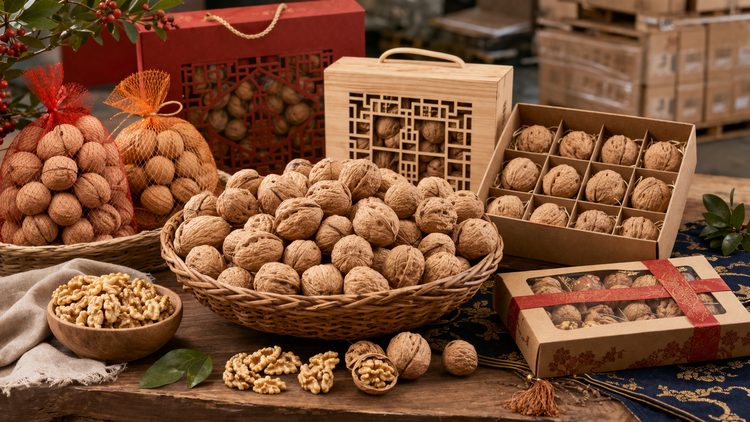 In-shell walnuts for gifting and traditional trade
