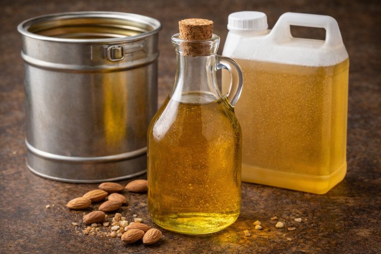 Illustrated placeholder for Crude Almond Oil